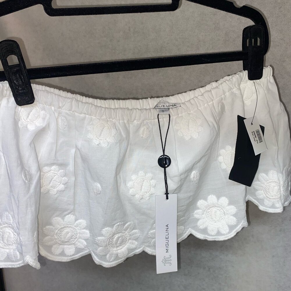Miguelina embroidered halter Top Size L